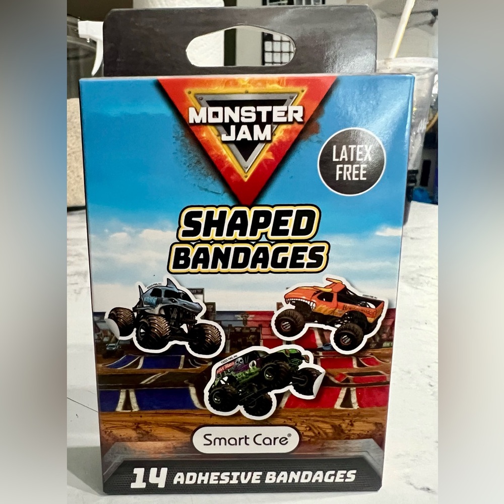 Monster Jam Shaped Bandages - Bandaids
